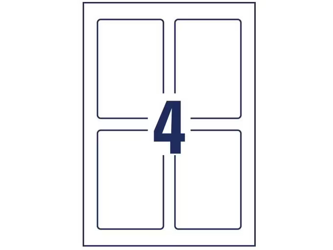 Avery Zweckform Vielzweck-Etiketten 120 x 80 mm, 5 Blatt, 20 Stück