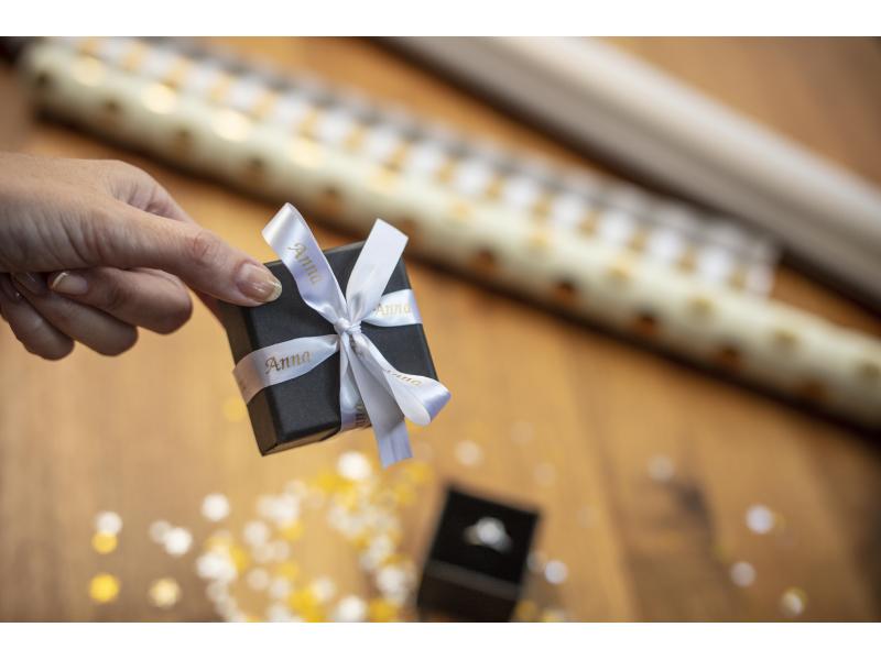 Brother Beschriftungsband TZe-R234 Gold auf Weiss
