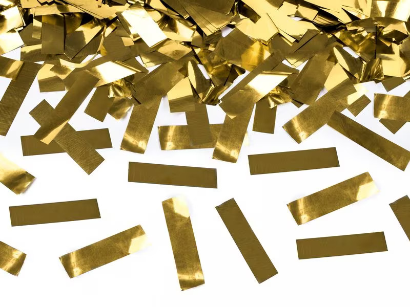 Partydeco Streudeko Konfettikanone Gold, 40 cm
