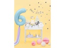Partydeco Kuchen-Topper Happy Birthday 1 Stück, Silber