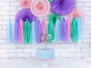 Partydeco Kuchen-Topper Happy Birthday 1 Stück, Silber