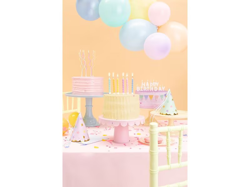Partydeco Kerze gedreht 6 Stück