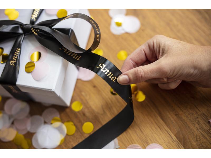 Brother Beschriftungsband TZe-R354 Gold auf Schwarz