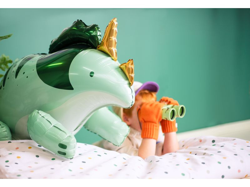 Partydeco Folienballon Triceratops 101 x 60.5 cm, Grün