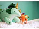 Partydeco Folienballon Triceratops 101 x 60.5 cm, Grün