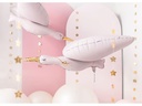Partydeco Folienballon Storch 103 x 60 cm, Hellrosa