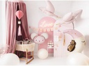 Partydeco Folienballon Storch 103 x 60 cm, Hellrosa
