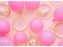 Partydeco Einwegteller Rosa, 18 cm, 6 Stück