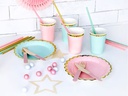 Partydeco Einwegteller Rosa, 18 cm, 6 Stück