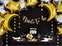 Partydeco Einwegteller Let's Celebrate 23 cm, 6 Stück, Schwarz
