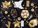 Partydeco Einwegteller Let's Celebrate 23 cm, 6 Stück, Schwarz