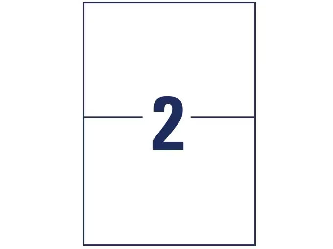 Avery Zweckform Universal-Etiketten 210 x 148 mm,130 Etiketten / 65 Bogen