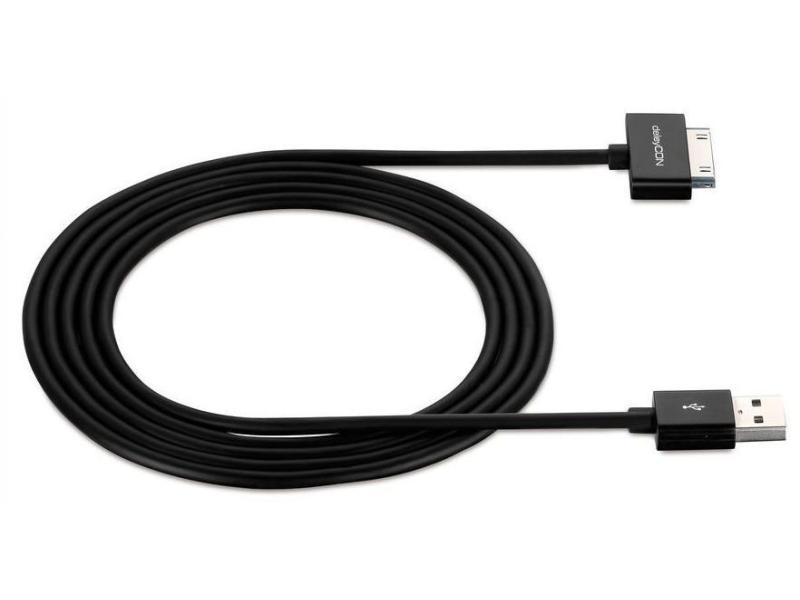 deleyCON USB 2.0-Kabel USB A - Apple Dock 30-Pin 1 m