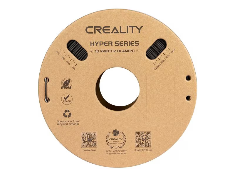 Creality Filament PLA Hyper Carbon Schwarz, 1.75 mm, 1 kg