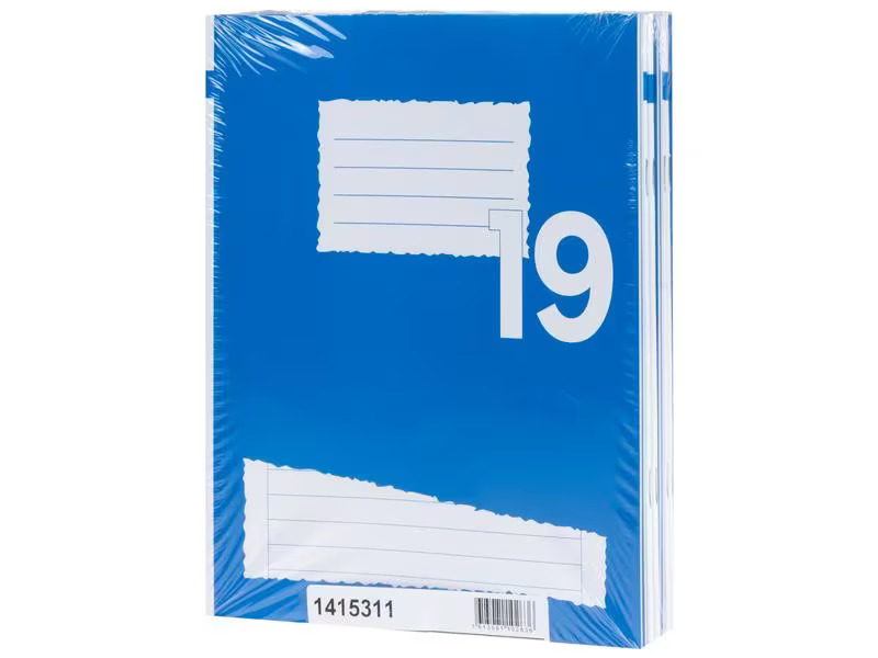 Office Focus Schulheft FSC E5, Liniert, Blau, 10 Stück