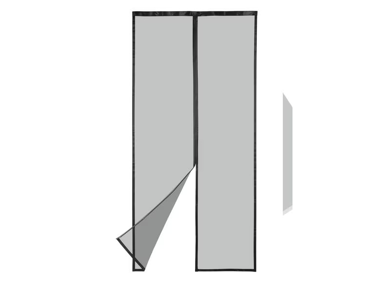 EASYmaxx Tür-Moskitonetz Strong Click, 100 x 210 cm, schwarz