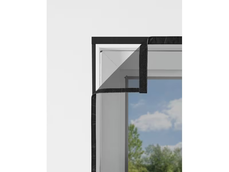EASYmaxx Tür-Moskitonetz Strong Click, 100 x 210 cm, schwarz