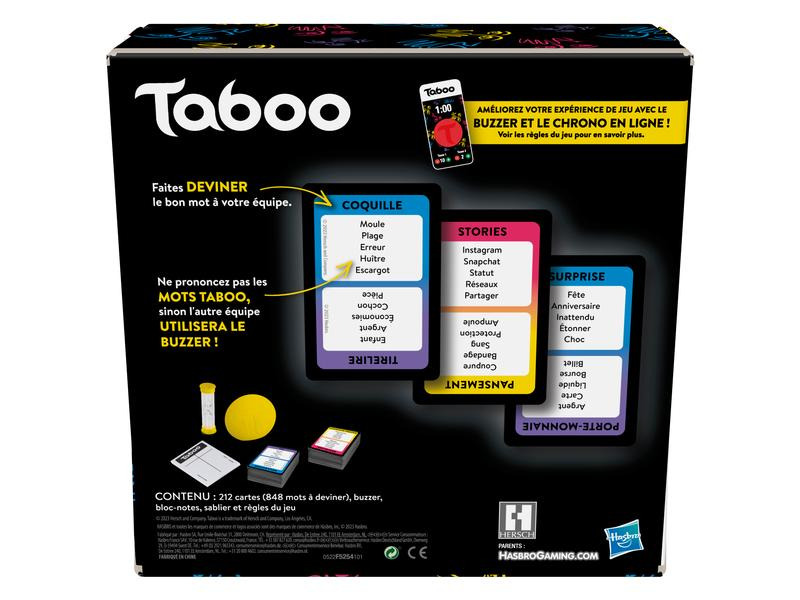 Hasbro Gaming Partyspiel Taboo: Le jeu de mots intedits! -FR-