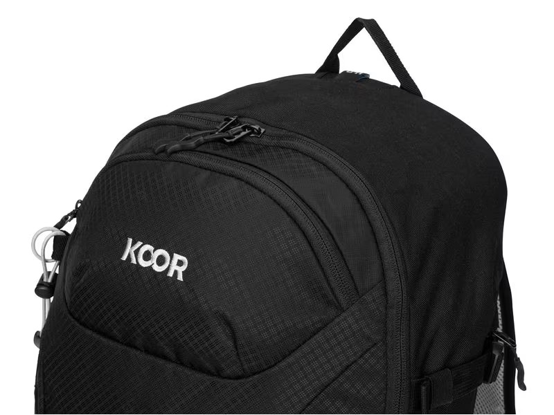 KOOR Wanderrucksack Pilloon 24 + 4 l, Schwarz