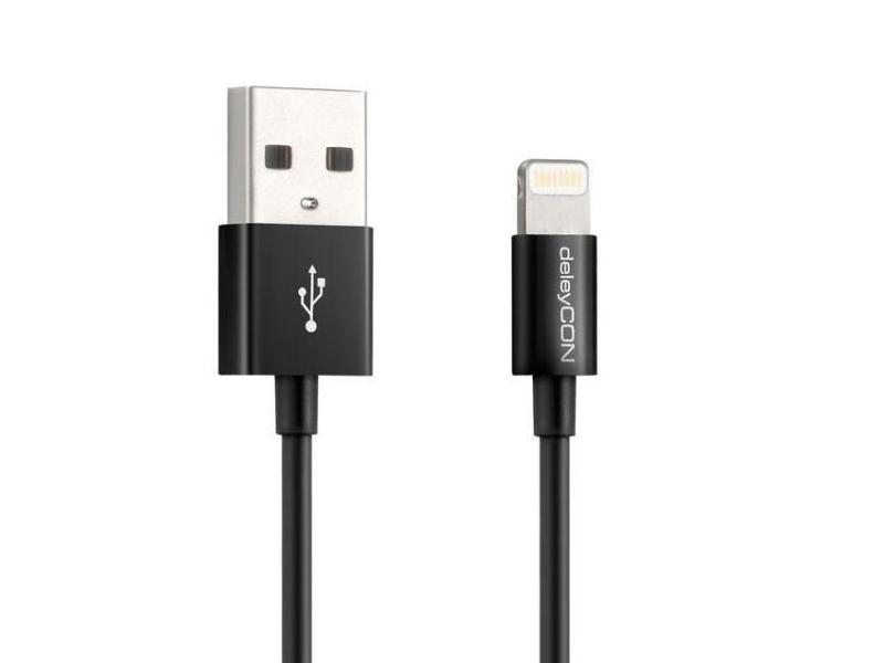 deleyCON USB 2.0-Kabel USB A - Lightning 0.15 m