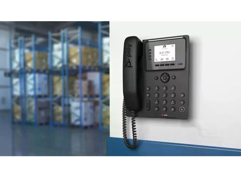 Poly Tischtelefon CCX 350 Microsoft Teams Schwarz