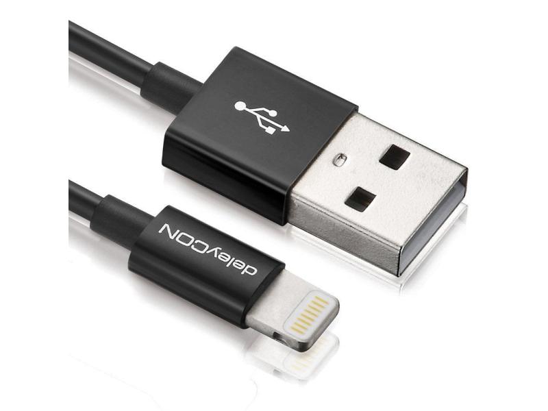deleyCON USB 2.0-Kabel USB A - Lightning 0.15 m