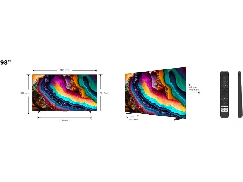 TCL TV 98P745 98, 3840 x 2160 (Ultra HD 4K), LED-LCD