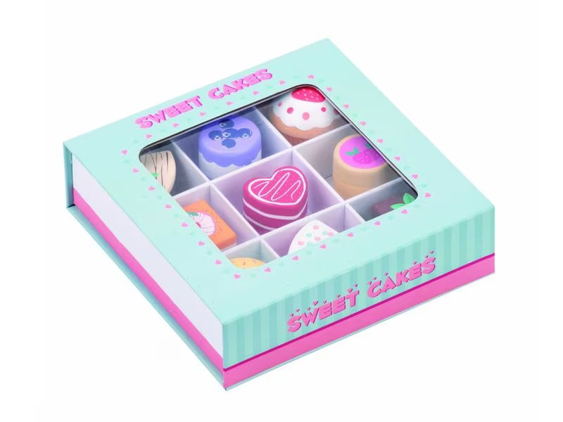 Spielba Holzspielwaren Spiel-Lebensmittel Kuchen-Set
