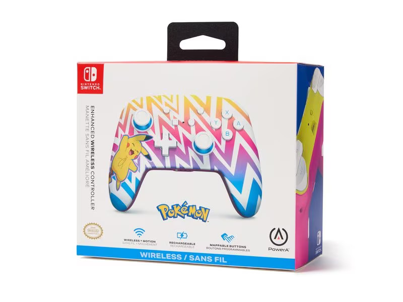 Power A Enhanced Wireless Controller Vibrant Pikachu