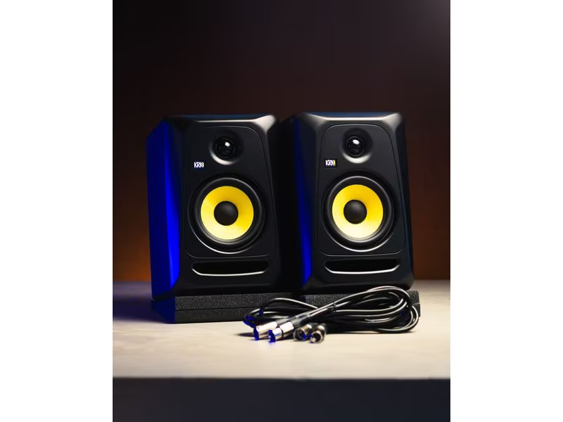 KRK Studiomonitore ROKIT 5 G3 Classic Pack Schwarz