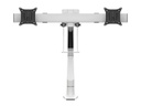 Multibrackets Tischhalterung Gas Lift Arm + Duo Crossbar Weiss