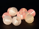 COCON Lichterkette LED Solar, Pink/Weiss, 3.7 m
