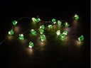 COCON Lichterkette LED Glitzersteine, Grün, 1.9 m