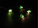 COCON Lichterkette LED Glitzersteine, Grün, 1.9 m