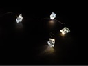COCON Lichterkette LED Glitzersteine, Blau, 1.9 m