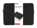 Trust Notebook-Sleeve Primo Soft Schwarz, 13.3