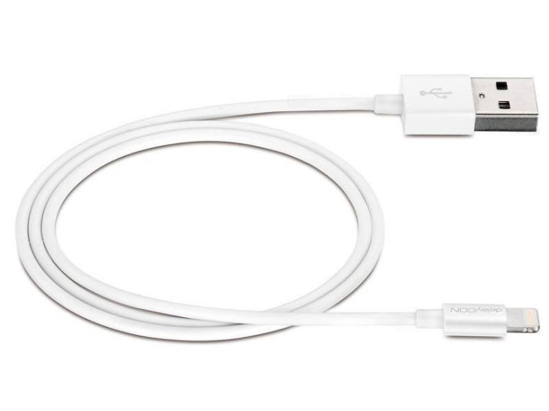 deleyCON USB 2.0-Kabel USB A - Lightning 1 m
