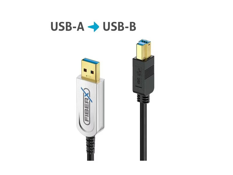 FiberX USB 3.1-Kabel FX-I645 AOC USB A - USB B 30 m