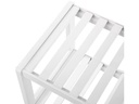 Songmics Schuhregal mit 2 Ablagen aus Bambus, Weiss