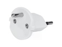 STEFFEN Fixadapter Deutschland CEE7/7 auf Schweiz T12 3-polig, Weiss