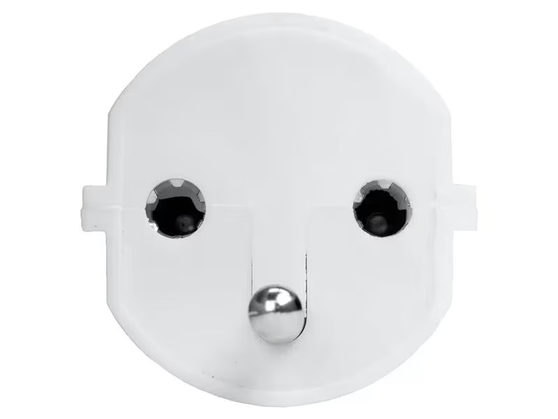STEFFEN Fixadapter Deutschland CEE7/7 auf Schweiz T12 3-polig, Weiss