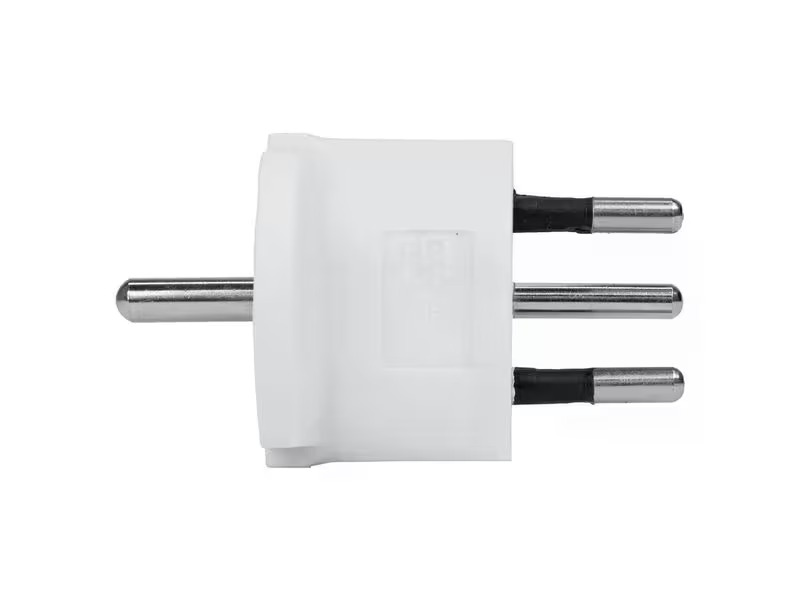 STEFFEN Fixadapter Deutschland CEE7/7 auf Schweiz T12 3-polig, Weiss