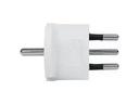 STEFFEN Fixadapter Deutschland CEE7/7 auf Schweiz T12 3-polig, Weiss