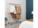 Songmics Garderobenständer Verchromt 160 cm, Silber