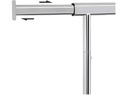 Songmics Garderobenständer Verchromt 160 cm, Silber