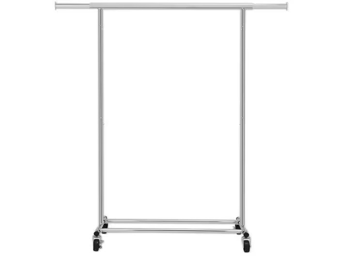 Songmics Garderobenständer Verchromt 160 cm, Silber