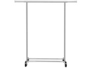 Songmics Garderobenständer Verchromt 160 cm, Silber