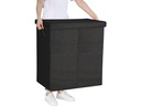 Songmics Wäschekorb  20 l, Schwarz