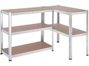 Songmics Regal 2 Stück, Silber