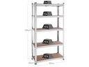 Songmics Regal 2 Stück, Silber